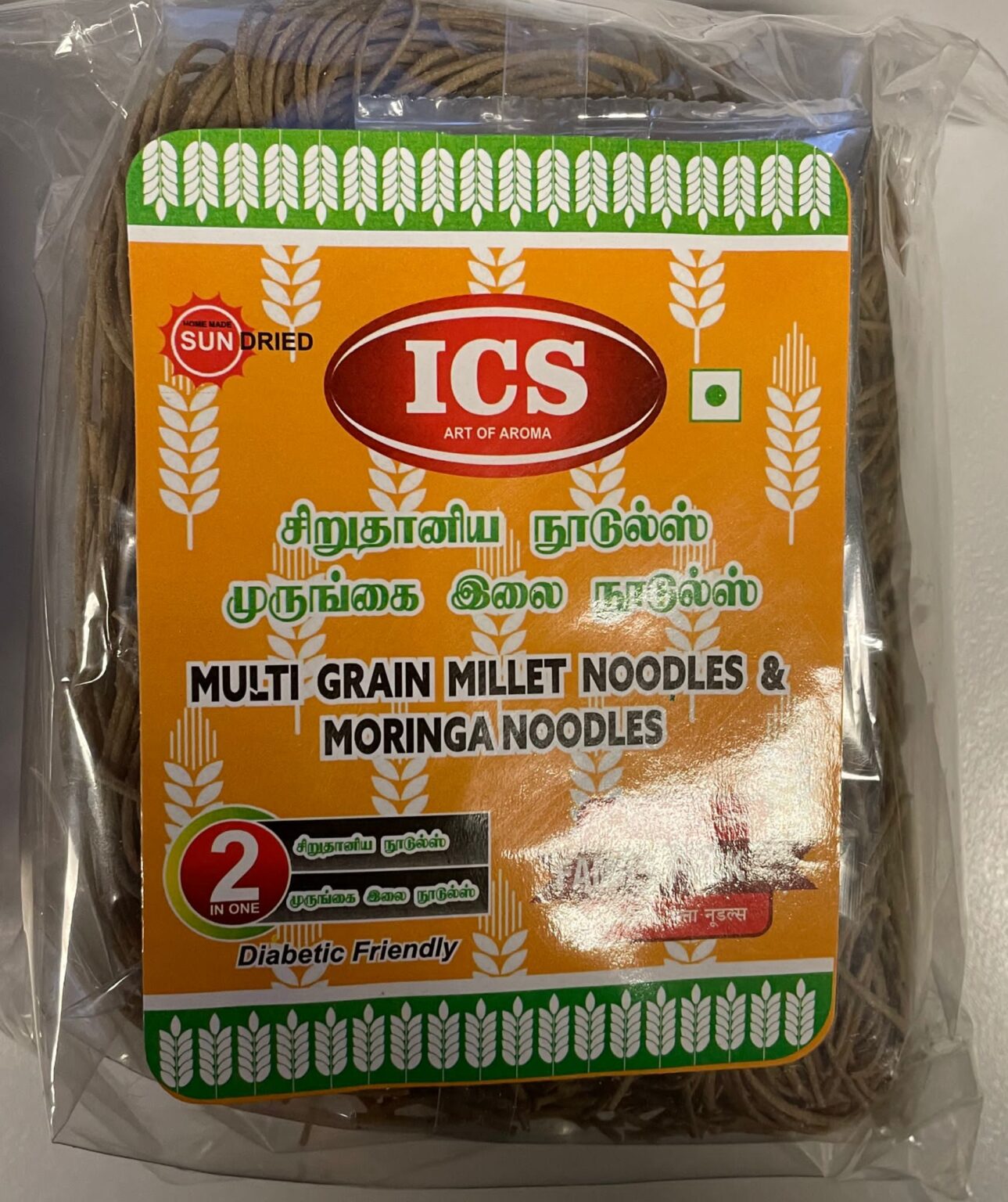 ICS MULTI GRAIN MILLET NOODLES & MORINGA NOODLES Indoceylon