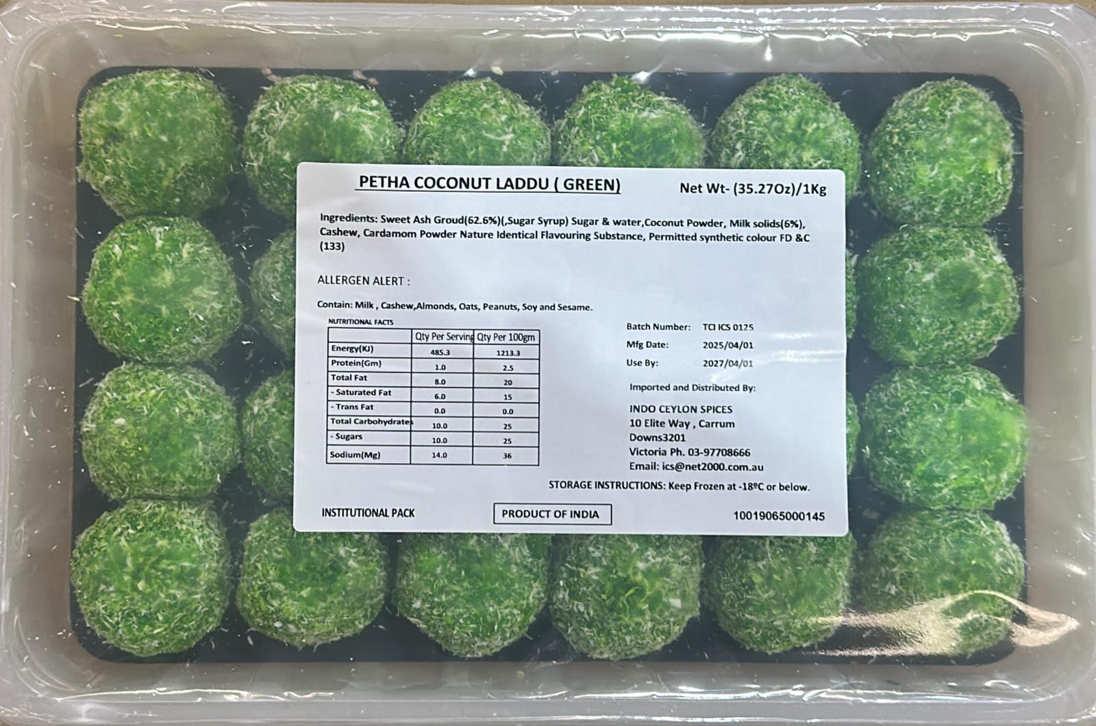 COCONUT LADOO GREEN 1KG*5