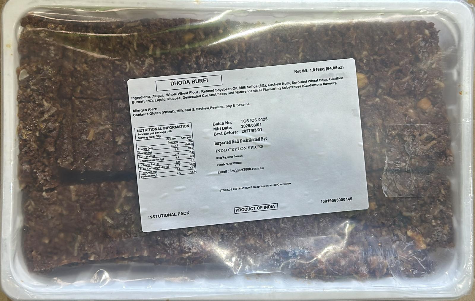 TCH DODHA BURFI 1.816KG*5