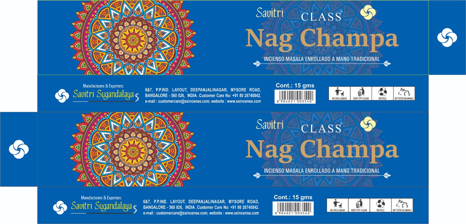 Savitri Class Nag Champa Incense