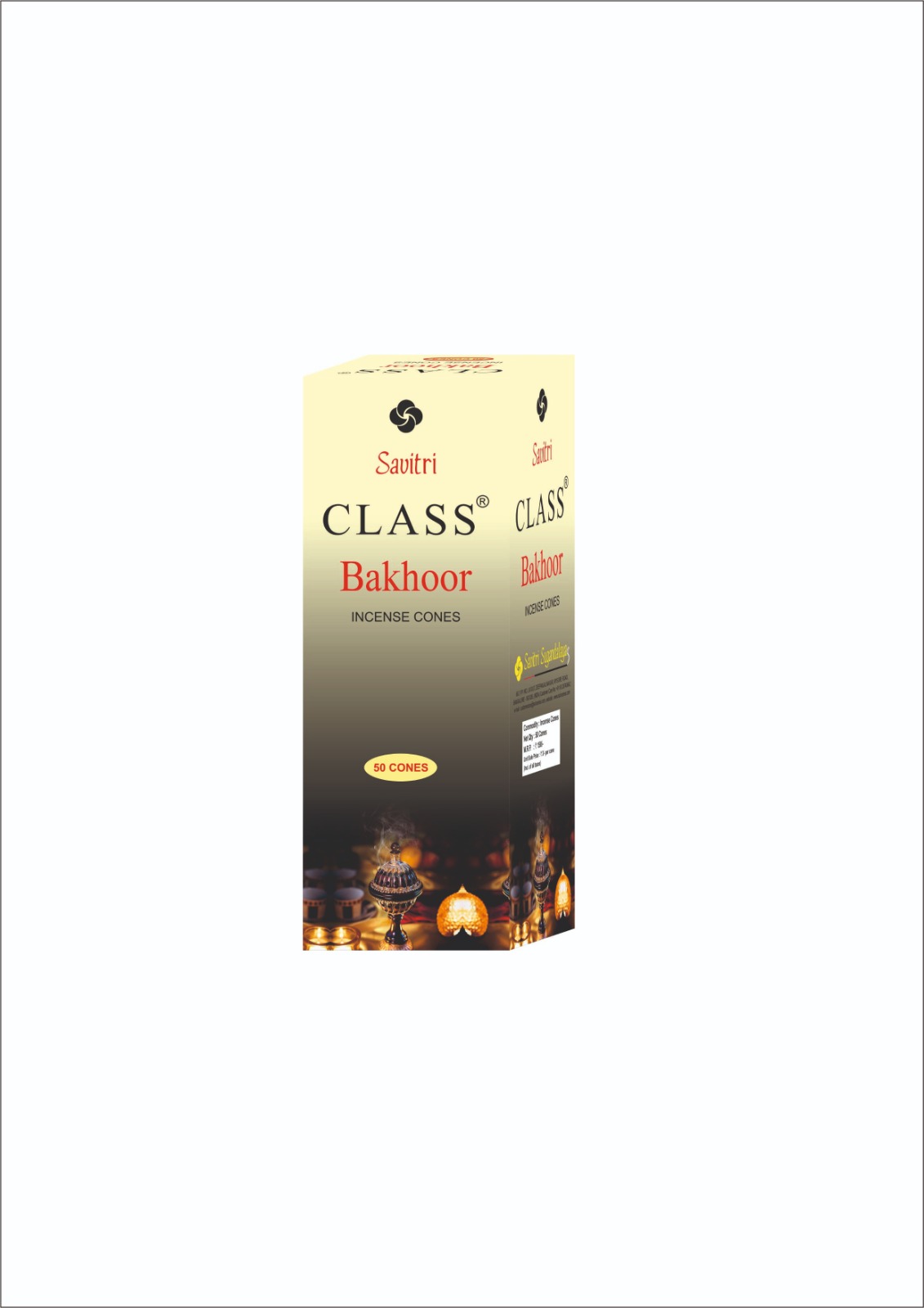 Savitri Class Bakhoor Incense Cones