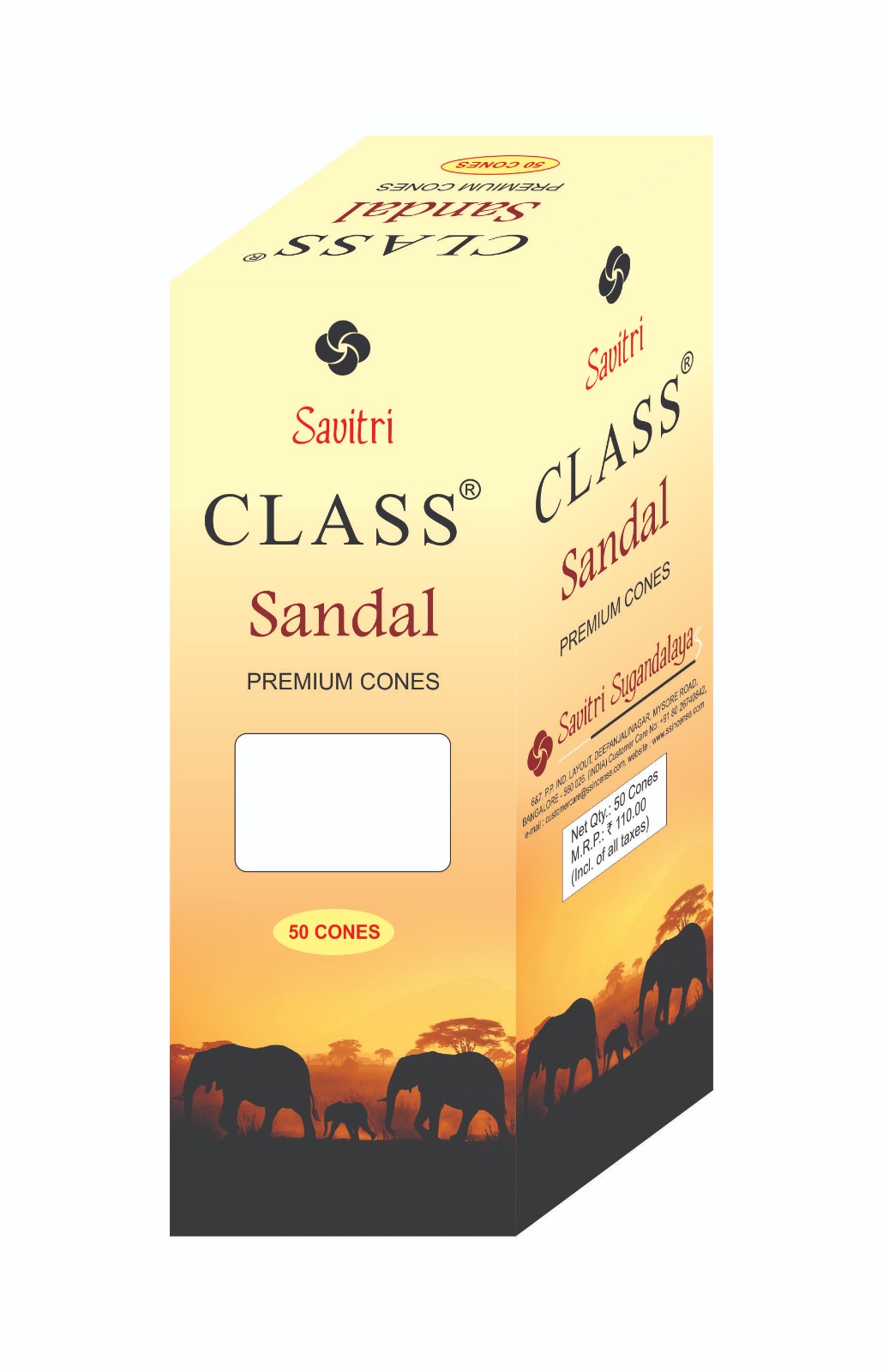 Savitri Class Sandal Incense Cones