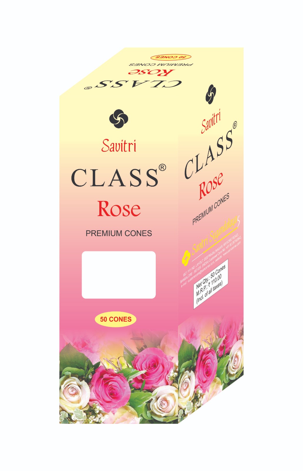 Savitri Class Rose Incense Cones